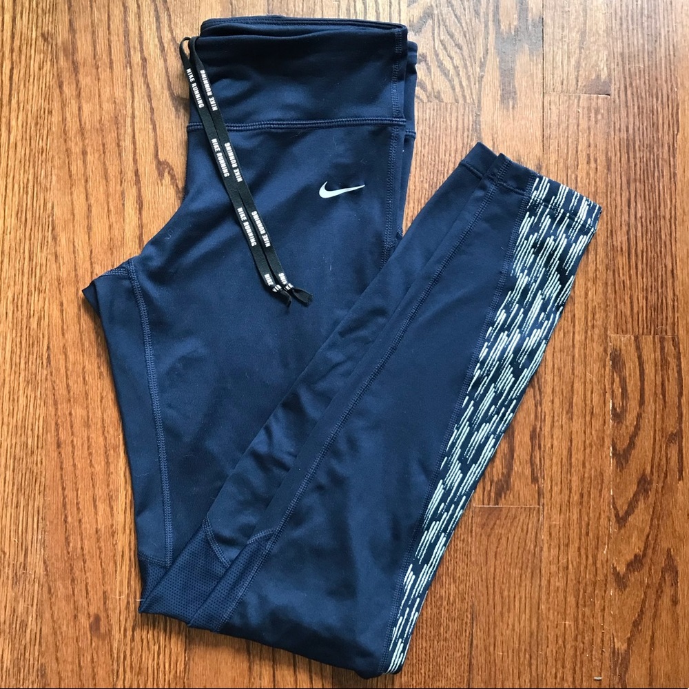 Nike Racer Flash Tights in Navy